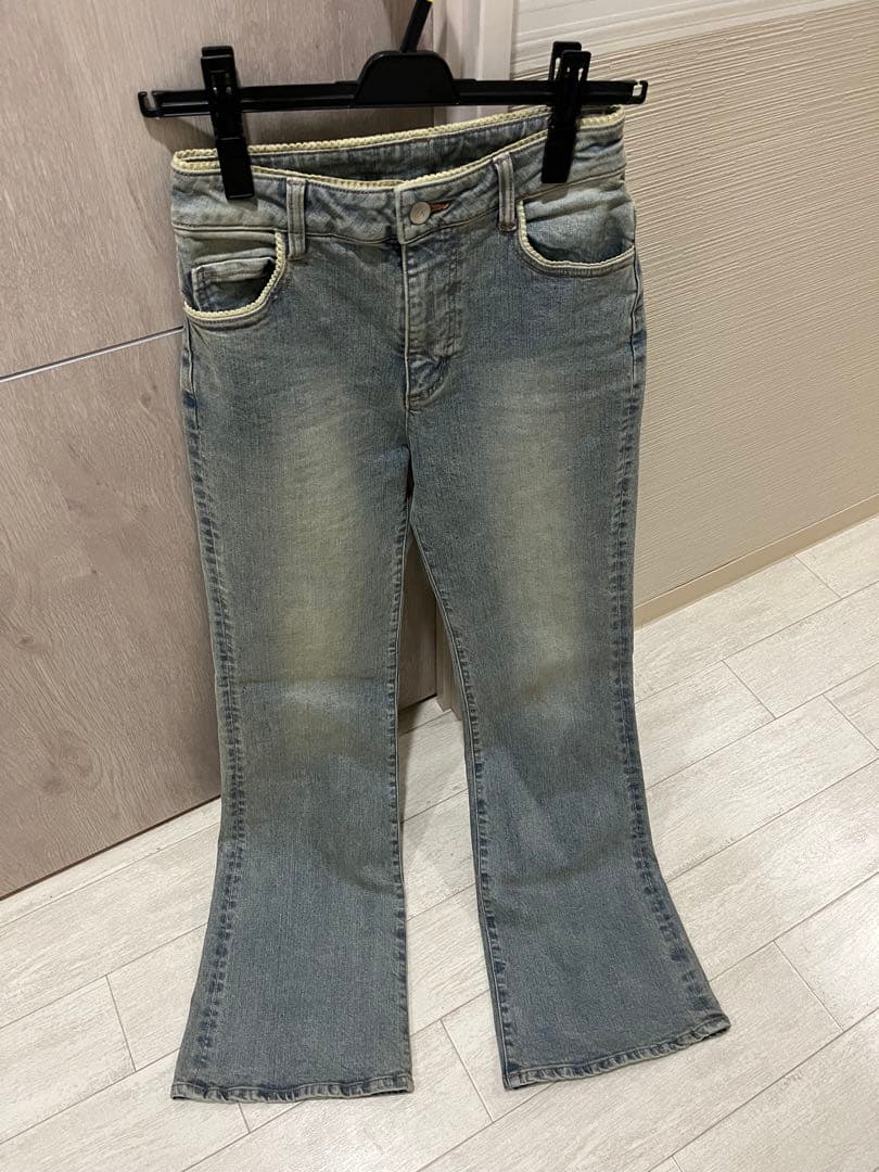 ANDMARY Mary logo flare denim Mサイズ - メルカリ