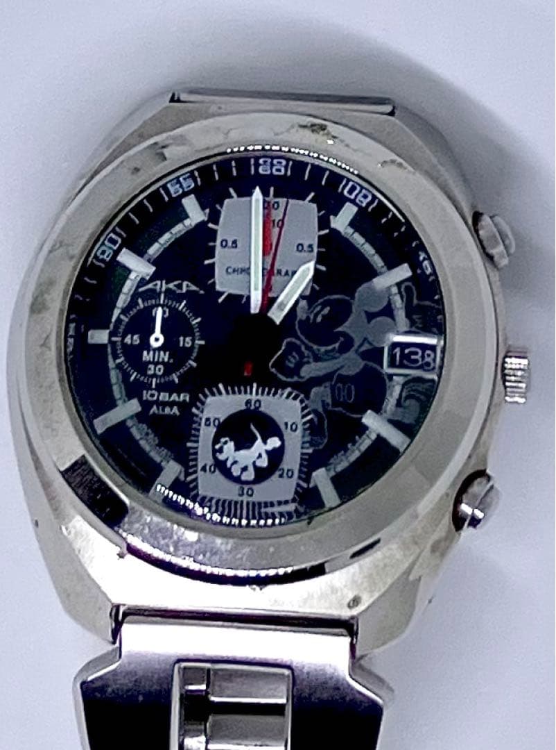 SEIKO ALBA AKA ミッキーマウス　限定腕時計 SEIKO - ALBA デジタル腕時計 ミッキーマウス レトロ ディズニーの通販