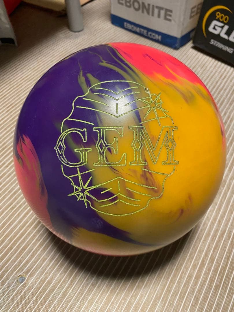 【美品】ロトグリップ 初代 ジェム 15ポンド ☆購入特典有り☆【ボウリングボール ロトグリップ ROTOGRIP】 VINTAGE