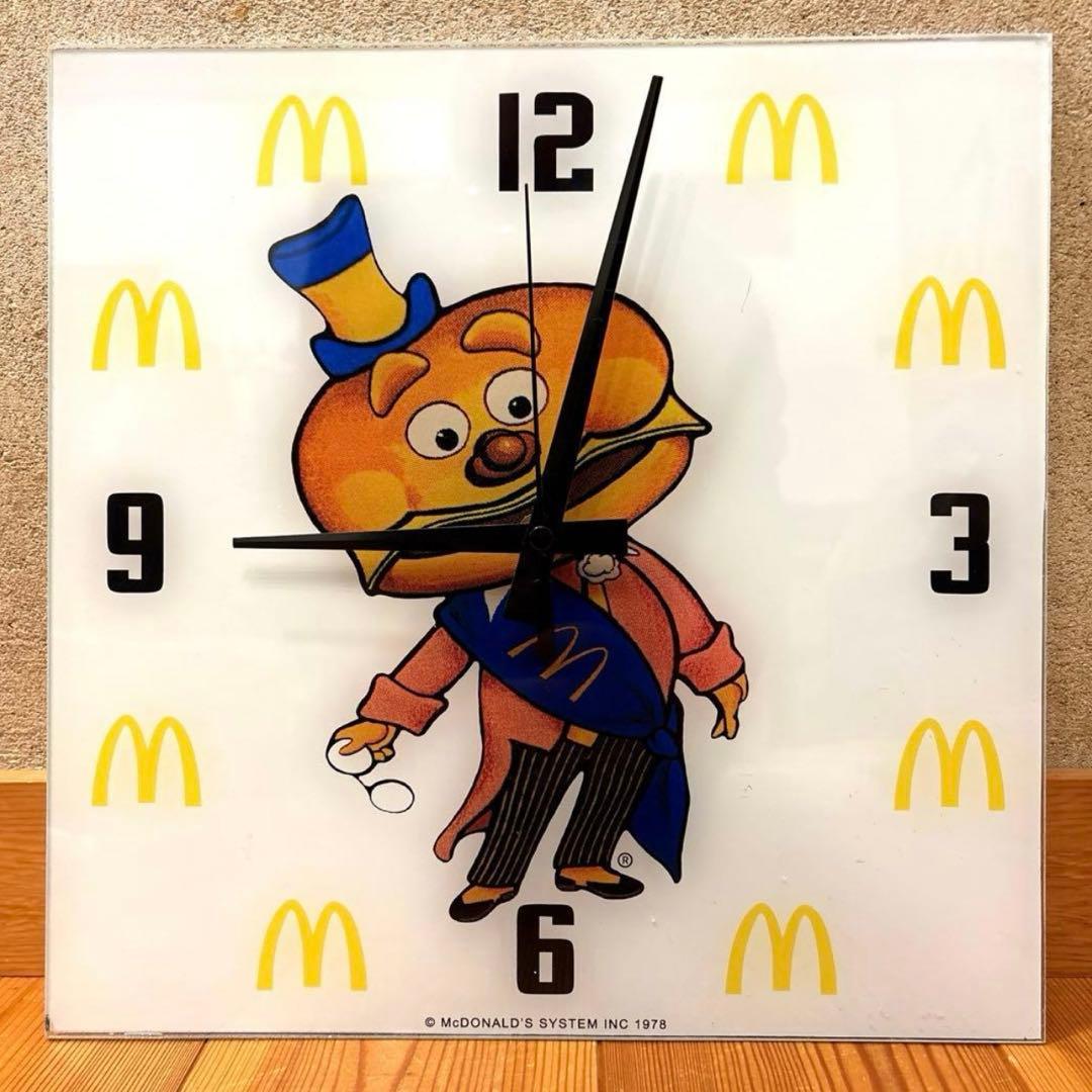 1978年 メイヤーマックチーズ マクドナルド 時計 クロック 看板