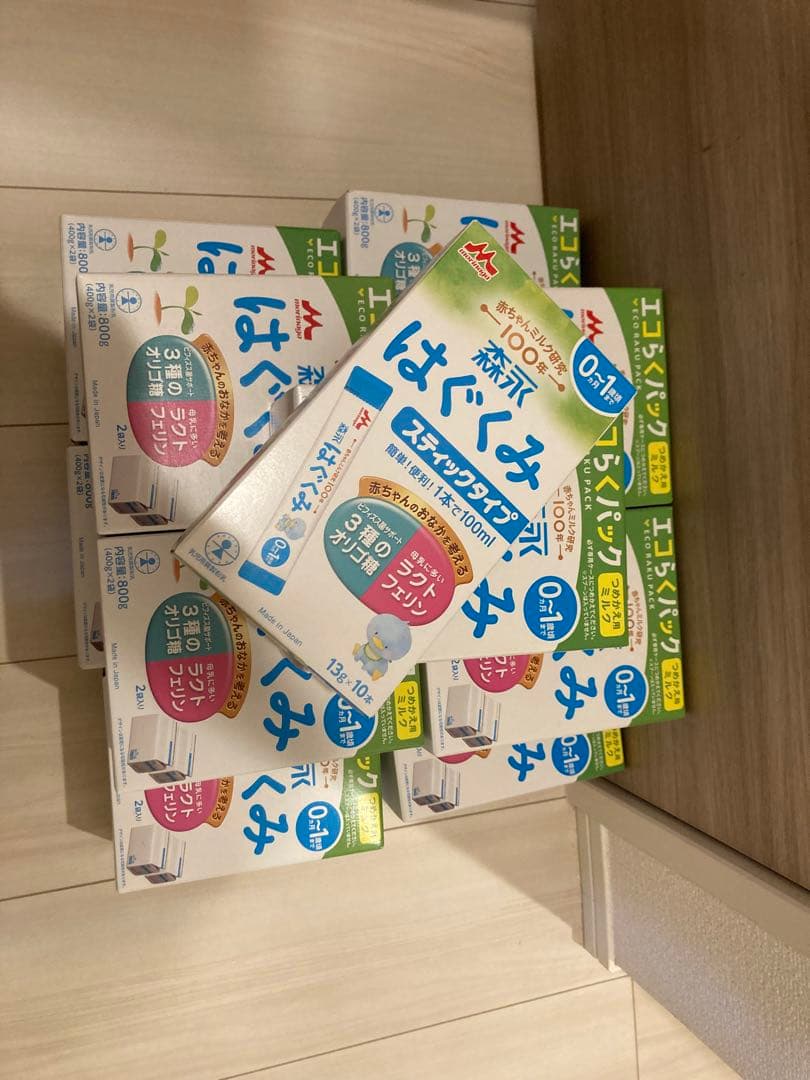 はぐくみ　エコらくパック11箱　スティック一箱 Amazon.co.jp: 【セット買い】森永 エコらくパック つめかえ用