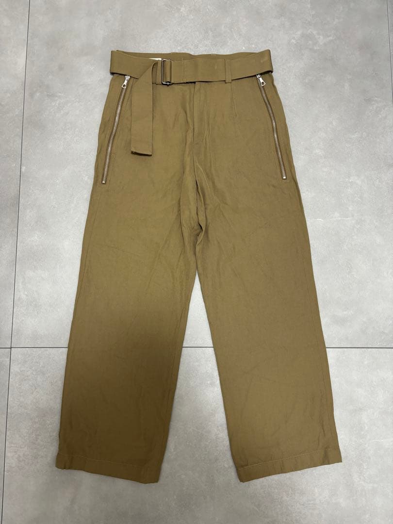 DRIES VAN NOTEN ドリスヴァンノッテン ベルト付きパンツ DRIES VAN NOTEN(ドリスヴァンノッテン) ベルト付スラックス ブラウン