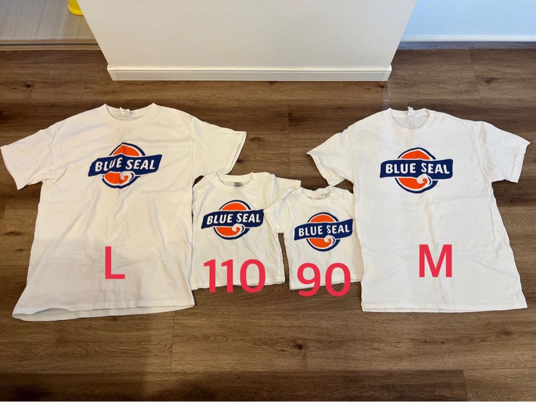 美品⭐︎BLUE SEAL Tシャツセット L M 110 90 アイスブランド「ブルーシール」のオリジナルグッズに注目。これで