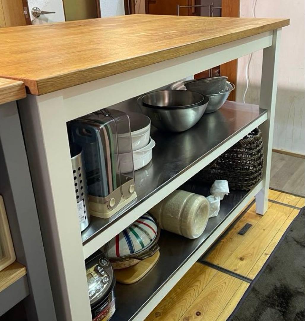 IKEA STENSTORP キッチンカウンター　アイランドキッチン Ikea Stenstorp Kitchen Island - AptDeco