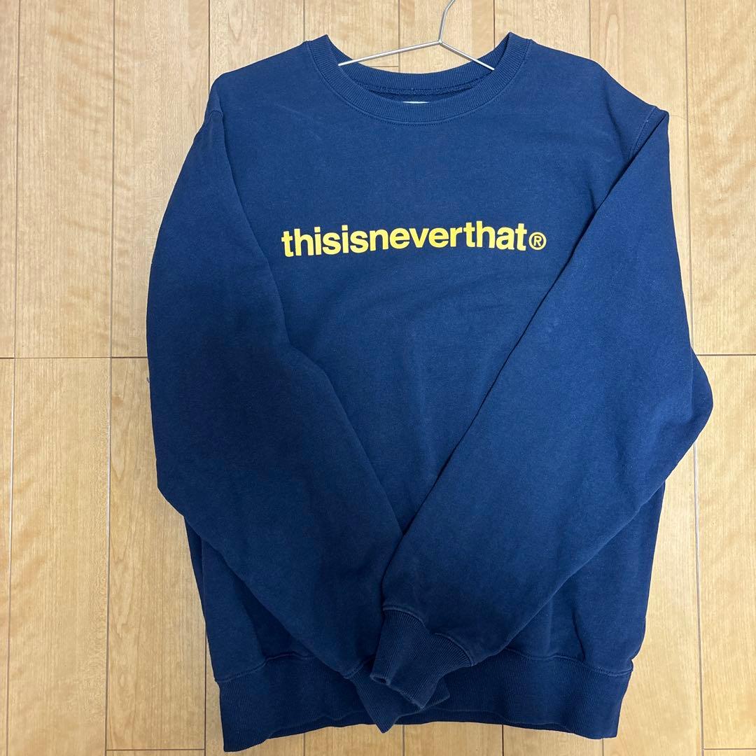 thisisneverthat ネイビー スウェット Mサイズ - メルカリ