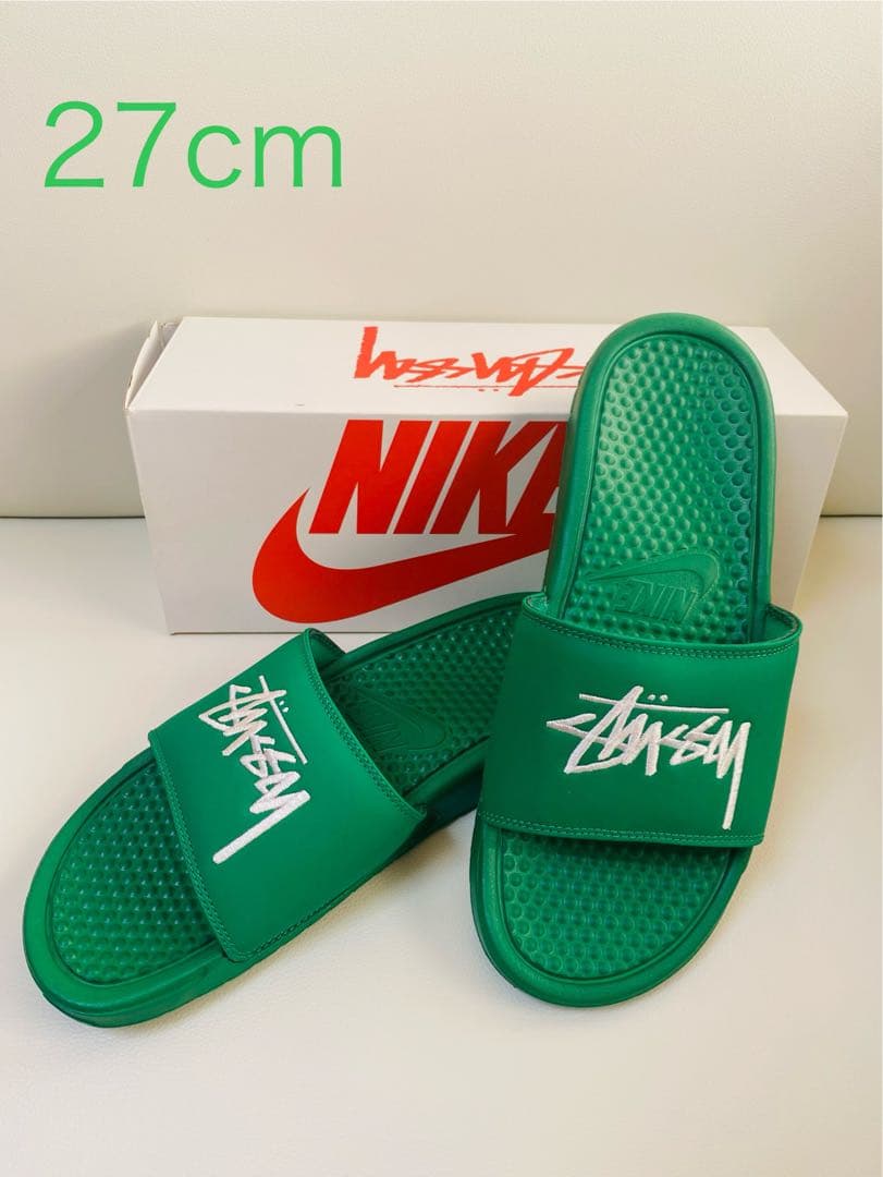 【新品】nike stussy べナッシ　27cm Nike x Stussy Benassi Slide ナイキ ステューシー ベナッシ (Nike
