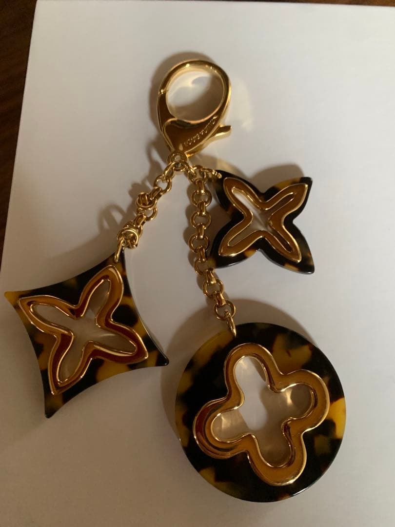LOUIS VUITTON ルイヴィトン バッグチャーム アンソレンス べっ甲 LOUIS VUITTON（ルイ・ヴィトン） 【美品】 ビジューサック