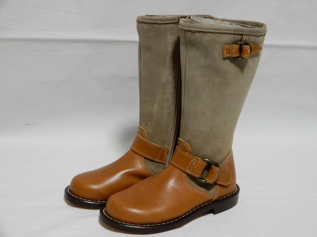 未使用　イタリア製　AcanB/エーキャンビー　キッズ用　本革ブーツ　15㎝ Columbia（コロンビア） キッズ スノーブーツ 15-18cm 子ども用 防寒