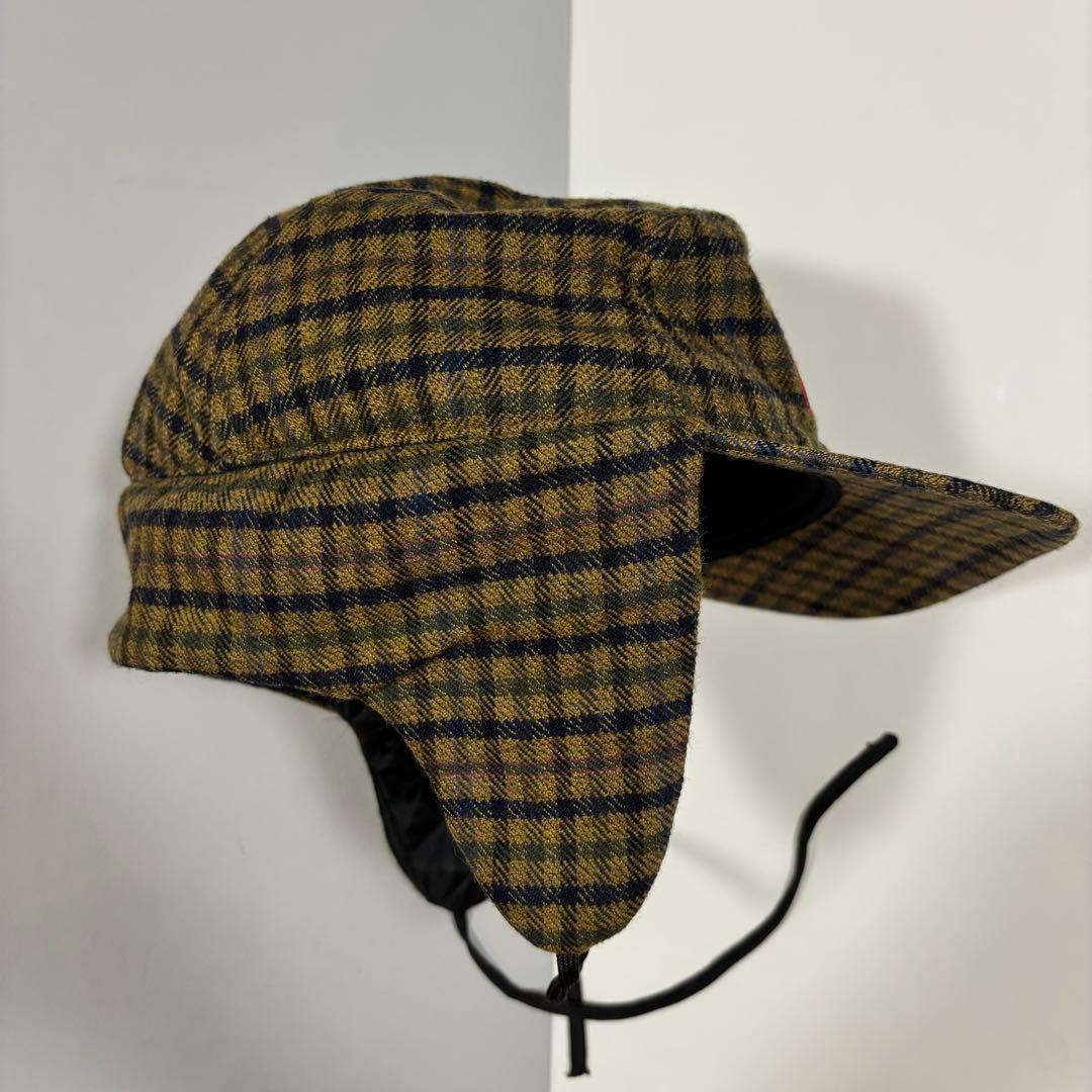 supreme Dog Ear Cap チェック 耳当て キャップ 帽子 - メルカリ