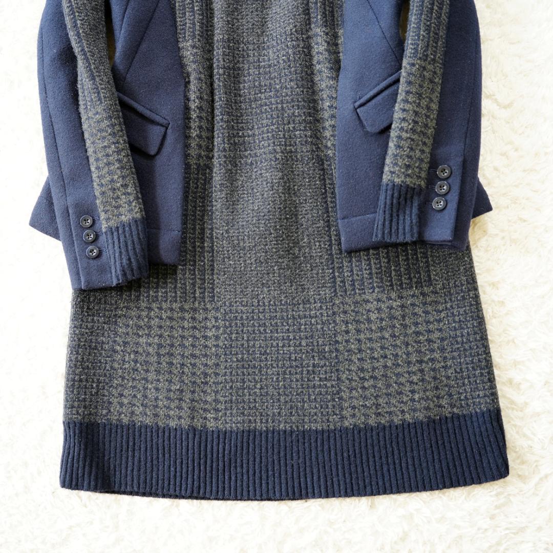 美品】sacai サカイ ドッキングニットワンピース クリーニング済 M