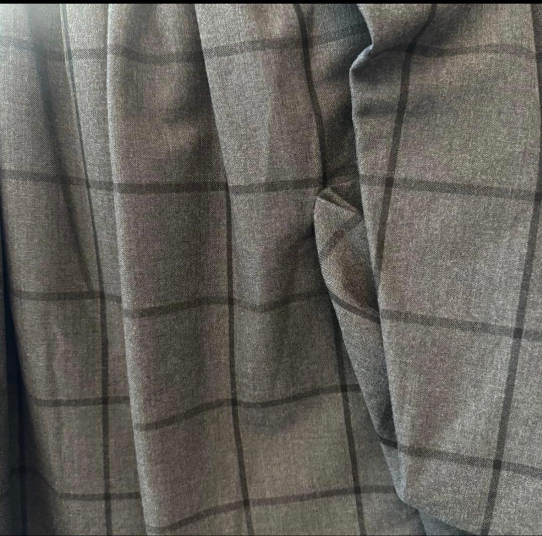 美品 ヴィヴィアンウエストウッド 変形スカート チェック グレー