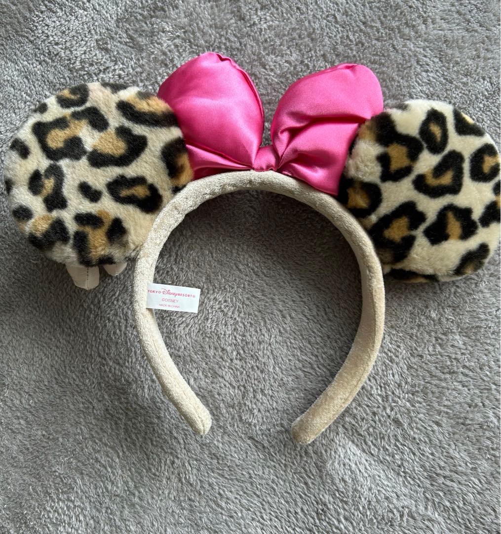ディズニーランド ミニーちゃん カチューシャ ヒョウ柄 豹柄