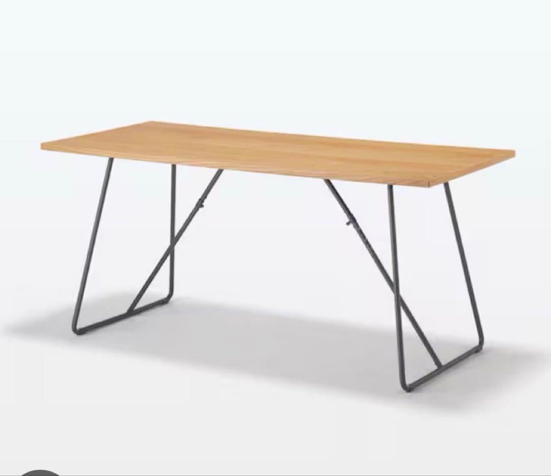 無印良品 折りたたみダイニングテーブル 120cm（オーク材） 大宮マルイ】場所を選ばない『折りたたみテーブル・オーク材』｜ 無印良品