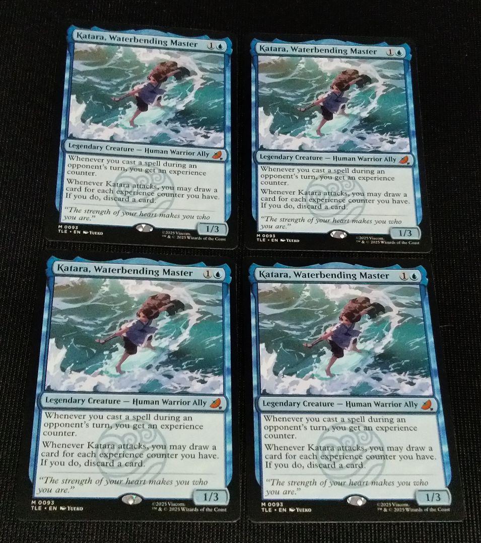 水の技の達人、カタラ4枚セット 英)水の技の達人、カタラ / Katara, Waterbending Master【TLE】 No