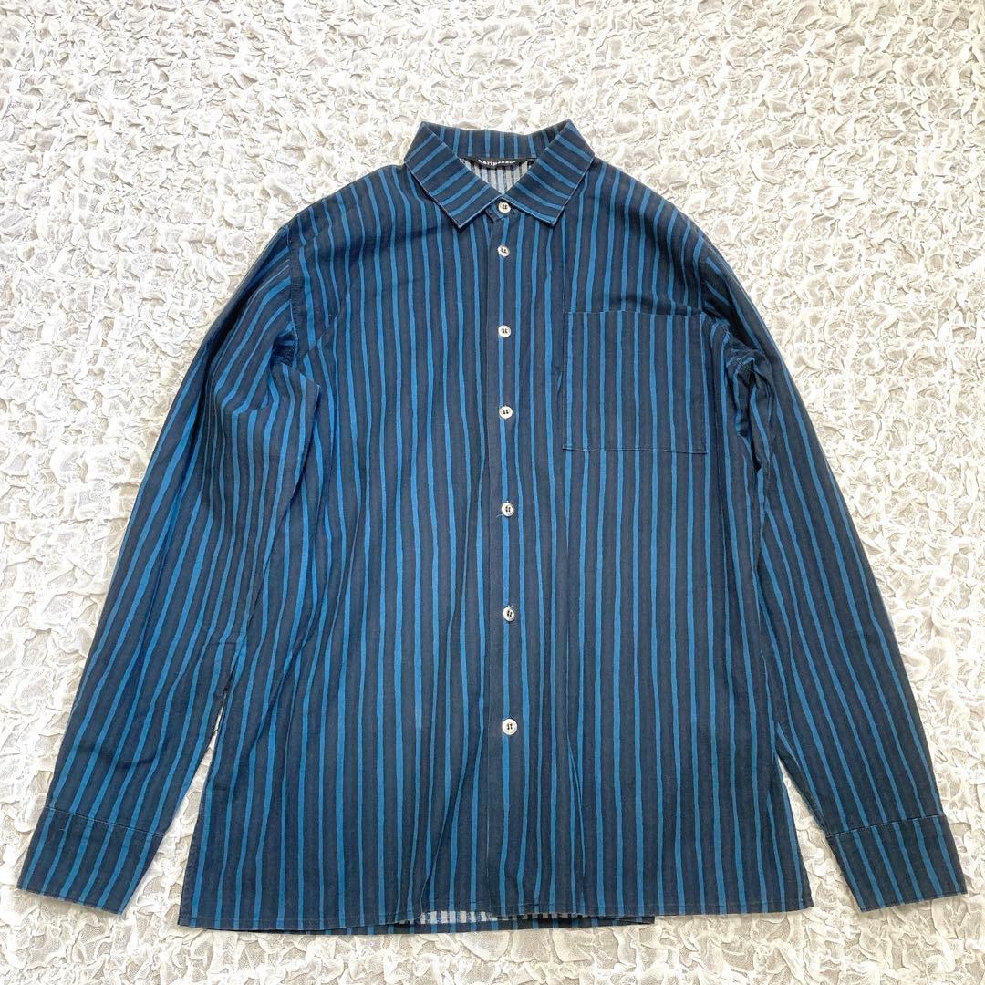 美品 marimekko jokapoikaヨカポイカ ストライプシャツメンズS - メルカリ