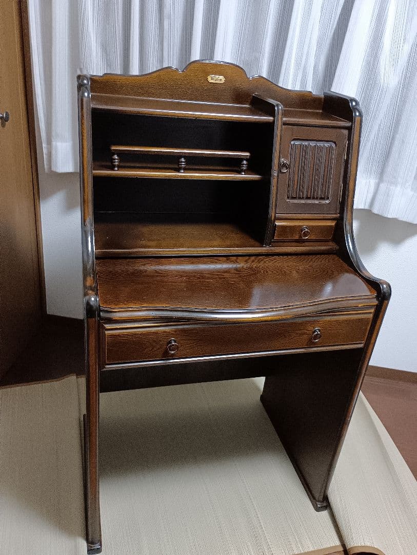 最終　ブライトン　デスクミラードレッサーアクセサリー収納　ライティングビューロー デンマークヴィンテージ ライティングビューロー ドレッサー 北欧家具