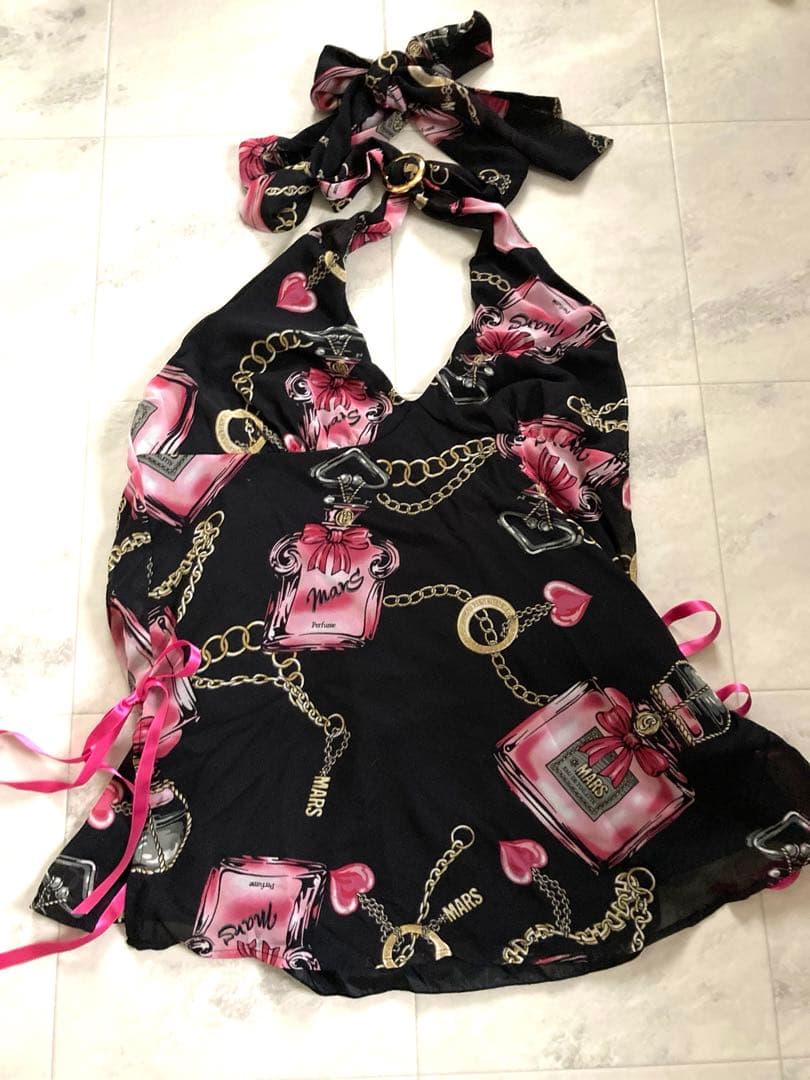 新品　MA*RS 香水ボトルプリントタンクトップパフューム柄 ピンク ミー アップ – NOSE SHOP