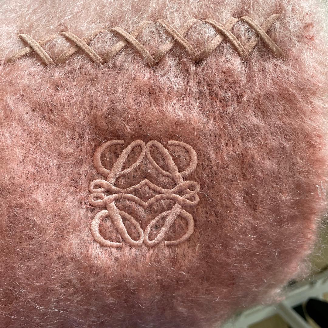 ロエベ モヘアマフラー ベビーピンク - メルカリ