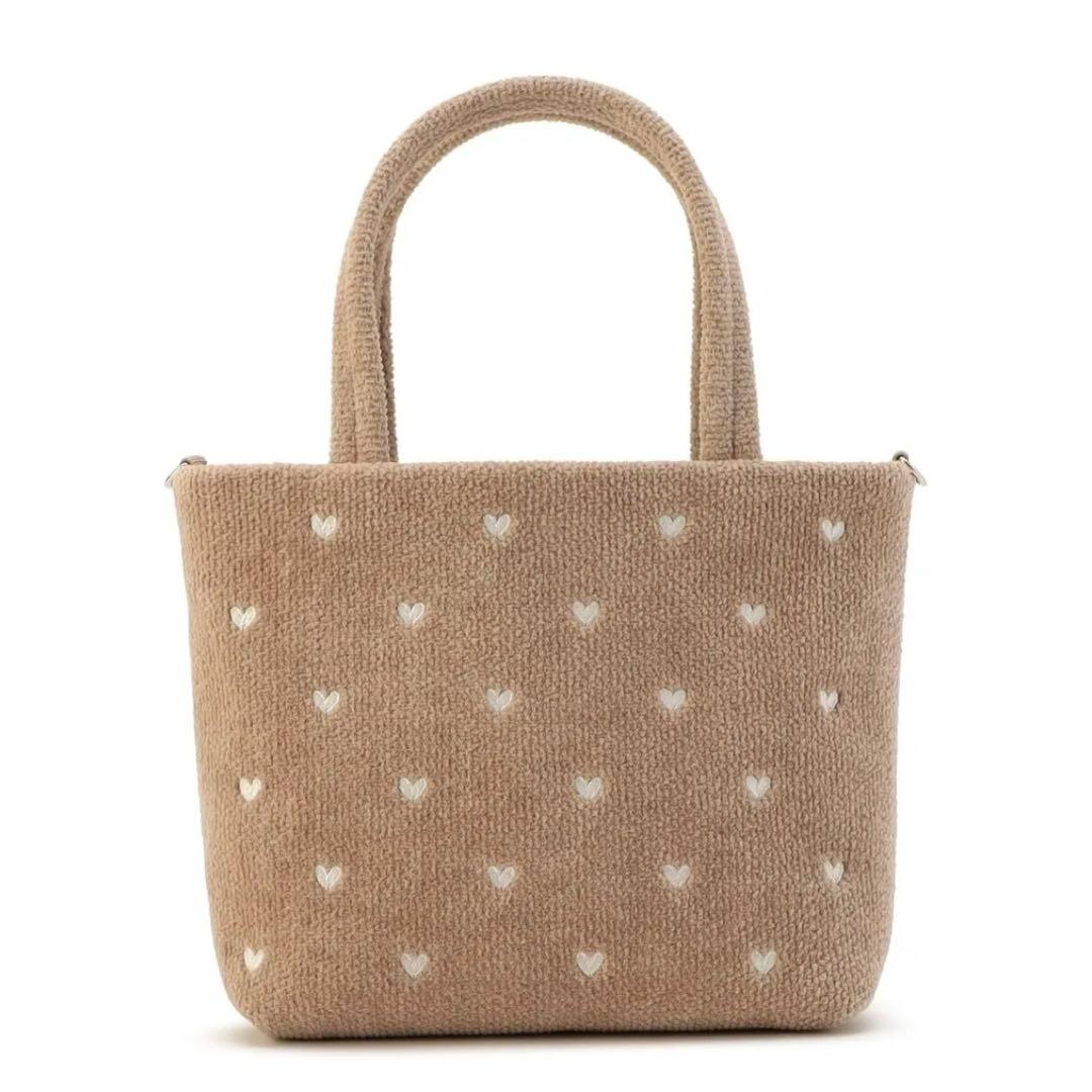美品★FEILER フェイラー 新作 新色ラブラリーハート　バッグ ベージュ 新品 FEILER フェイラー 新作 新色 ラブラリーハート バッグ ベージュ