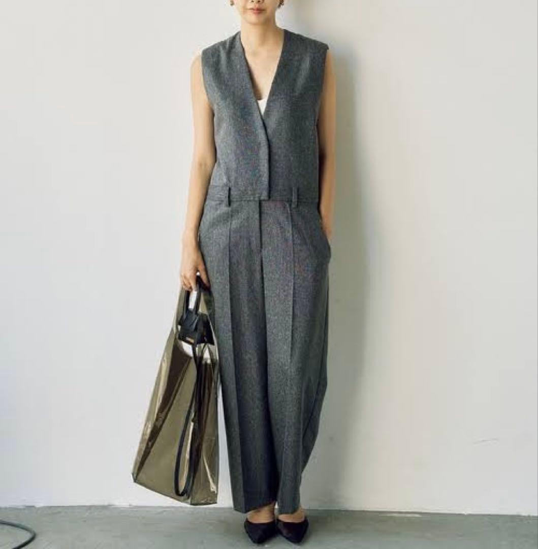 大人気完売♡リアムプラージュ♡ツィードオールインワン Libra Cue（リブラ キュー）の「サージカルオールインワン（つなぎ