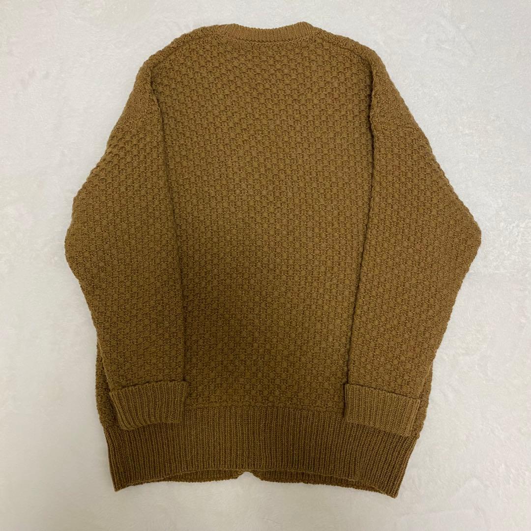 高橋海斗着用✨DSQUARED2 ビッグカーディガン アルパカ混 レザーワッペン