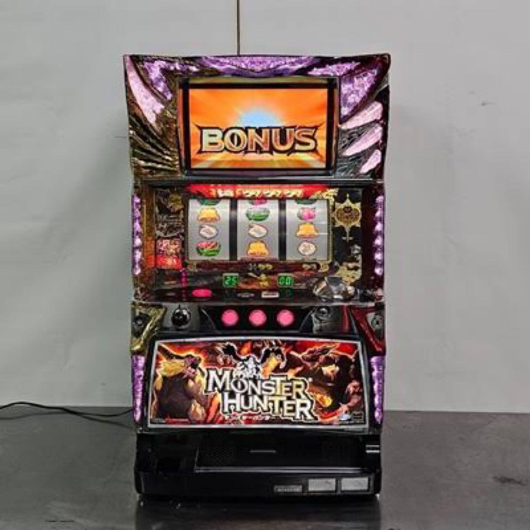 モンスターハンター スロットマシン 楽天市場】《家庭用パチスロ》卓上サイズ モンスターハンター月下雷鳴