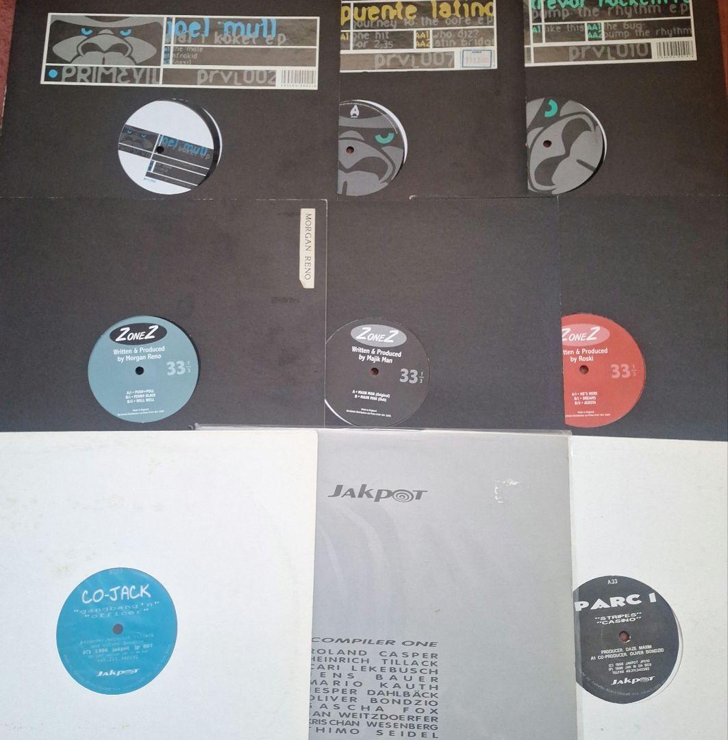 テクノ 90年代 ハードミニマル レーベル3つまとめ レコード 9枚セット テクノ 90年代 ハードミニマル レーベル3つまとめ レコード 9枚セット