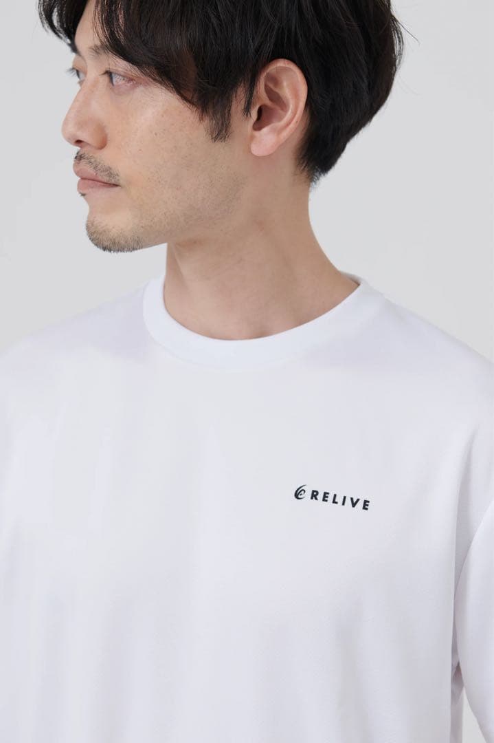 正規品保証！リライブシャツα 半袖 Tシャツ 丸ネック ホワイト IWM