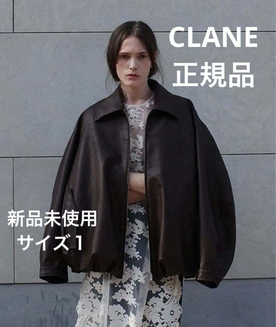 CLANE ★ FAKE LEATHER BALLOON JACKET クラネ CLANE FAKE LEATHER BALLOON JACKET （BLACK） - ファッション
