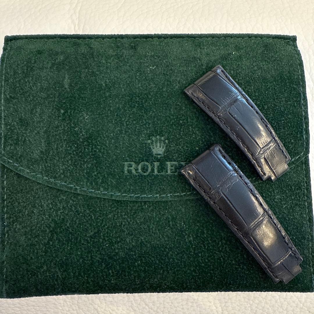 ロレックス　デイトナ　クロコ革ベルト For ROLEX DAYTONA ロレックス デイトナ ワニレザーベルト 受注生産品
