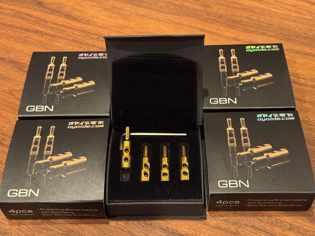 【5セット】オヤイデ電気 GBN 24Kダイレクト金メッキネジ止め式バナナプラグ Amazon | OYAIDE GBN 24Kダイレクト金メッキネジ止め式バナナプラグ 4
