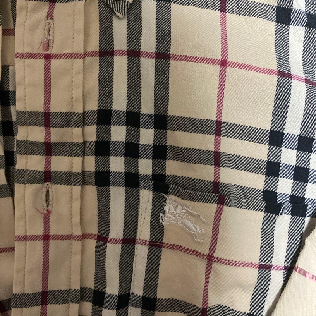 BURBERRY チェック柄 半袖シャツ Lサイズ - メルカリ