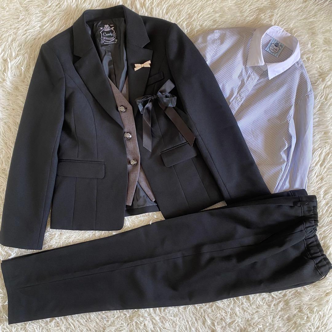 超極美品✨スパイスキャンディ フォーマルスーツ5点セット　160cm 女の子 在庫限定】Spice Candy 卒業用フォーマルスーツセット【アウトレット