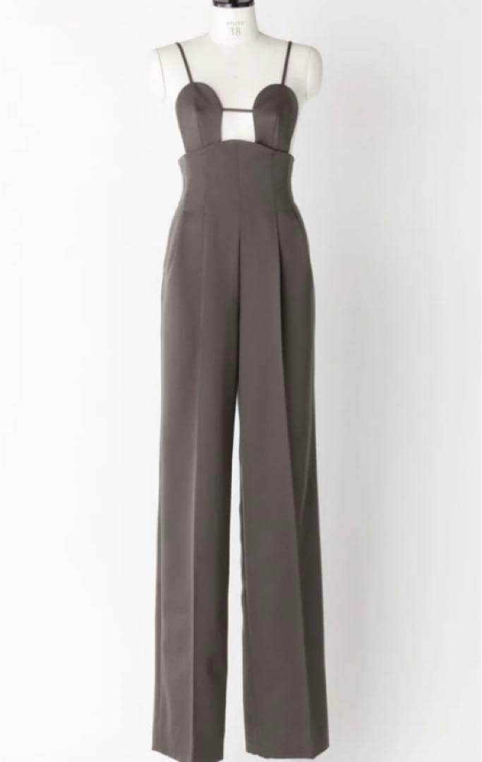 サロペット・オーバーオール・オールインワン fetico / 2way bra jumpsuit ORGANZA PANELED 2WAY BRA JUMPSUIT｜FETICO