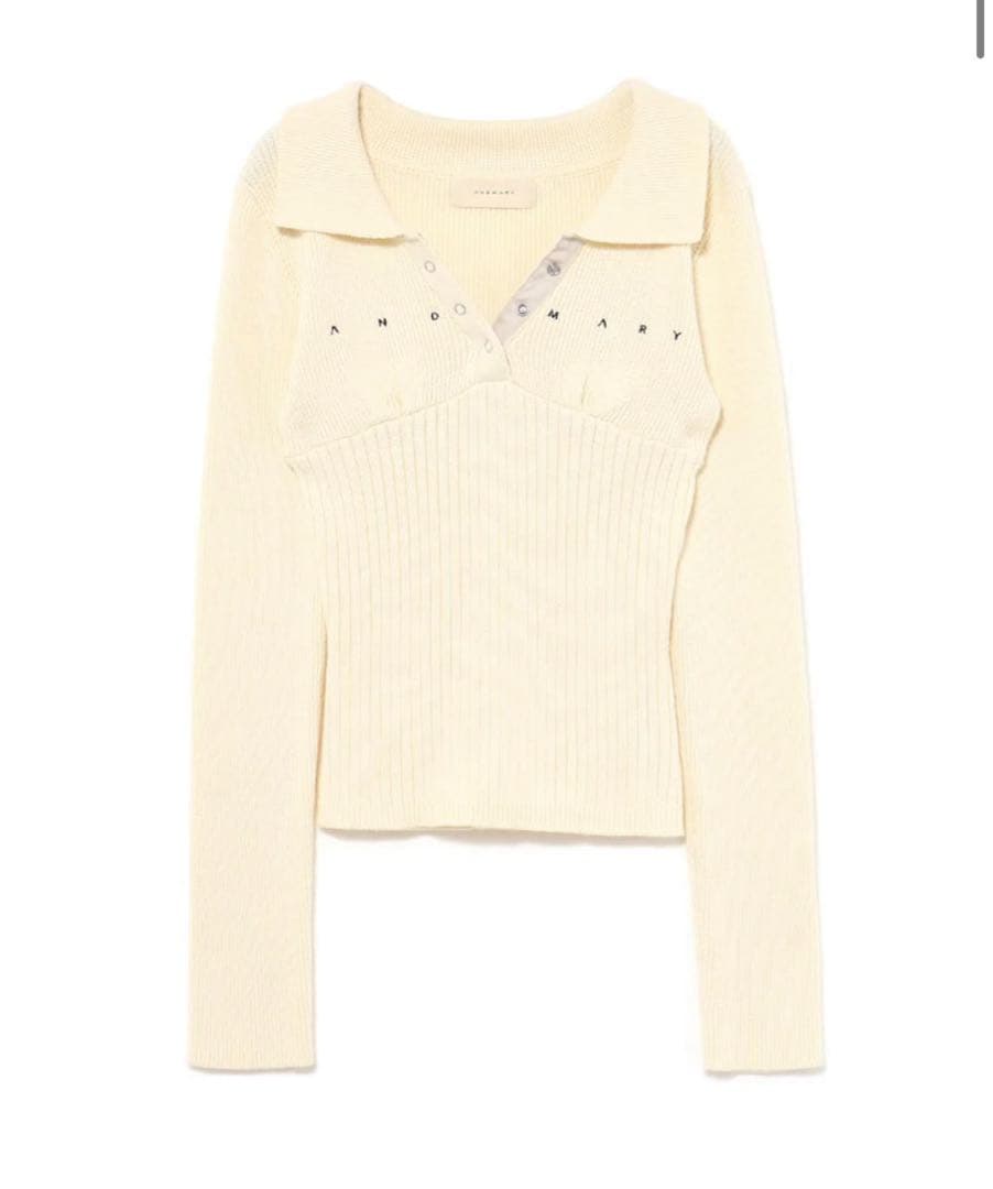 トップス andmary Lindsay logo tops ANDMARY】Lindsay logo tops