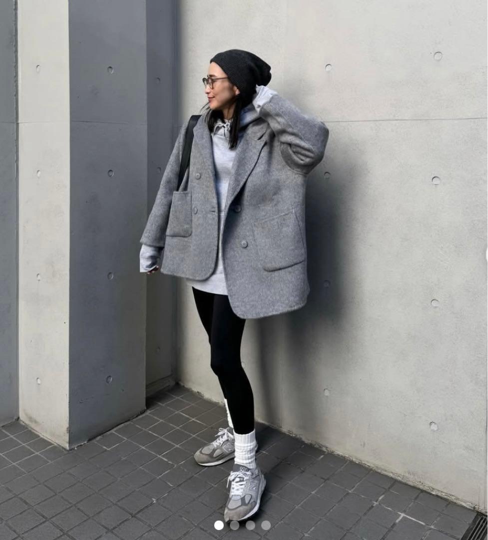 gypsophila ダブルブレストウールブレンドコート Grey / S - メルカリ