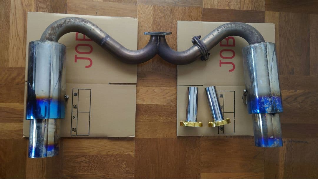 sakata　NCロードスター BEFREE マフラー（引き取り限定） NCEC ロードスター オールステンマフラー 砲弾 チタン 発色 左右出し