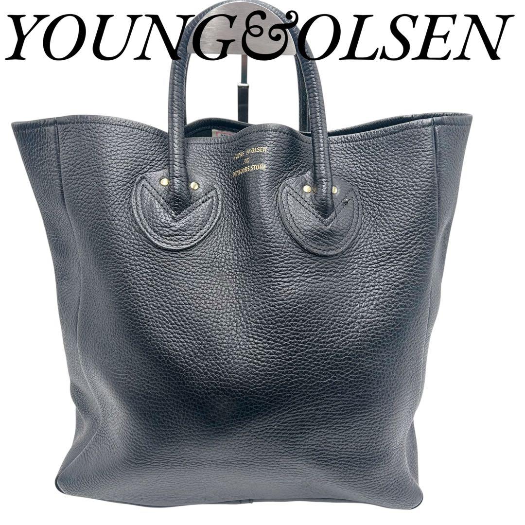 ✨美品 YOUNG&OLSEN EMBOSSED LEATHER TOTE M YOUNG&OLSEN The DRYGOODS STORE（ヤングアンドオルセン） トート