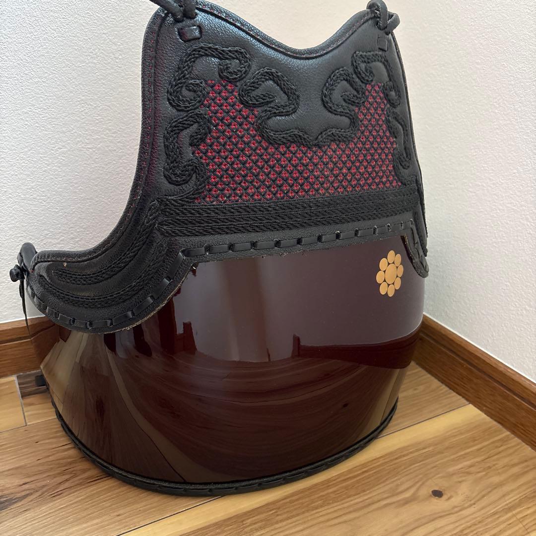 剣道　紅溜胴　ほぼ未使用　 防具 ミツボシ 剣道 峰 謹製 A-78100 防具セット 面 胴 甲手 垂 6mmピッチ総