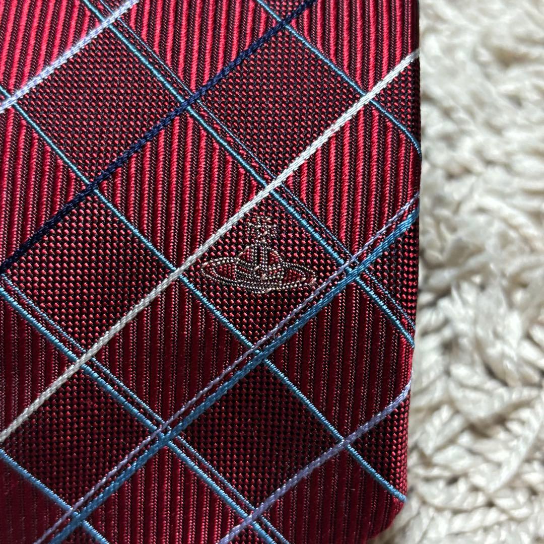 《Vivienne Westwood MAN 》絹100% ネクタイ ボルドー