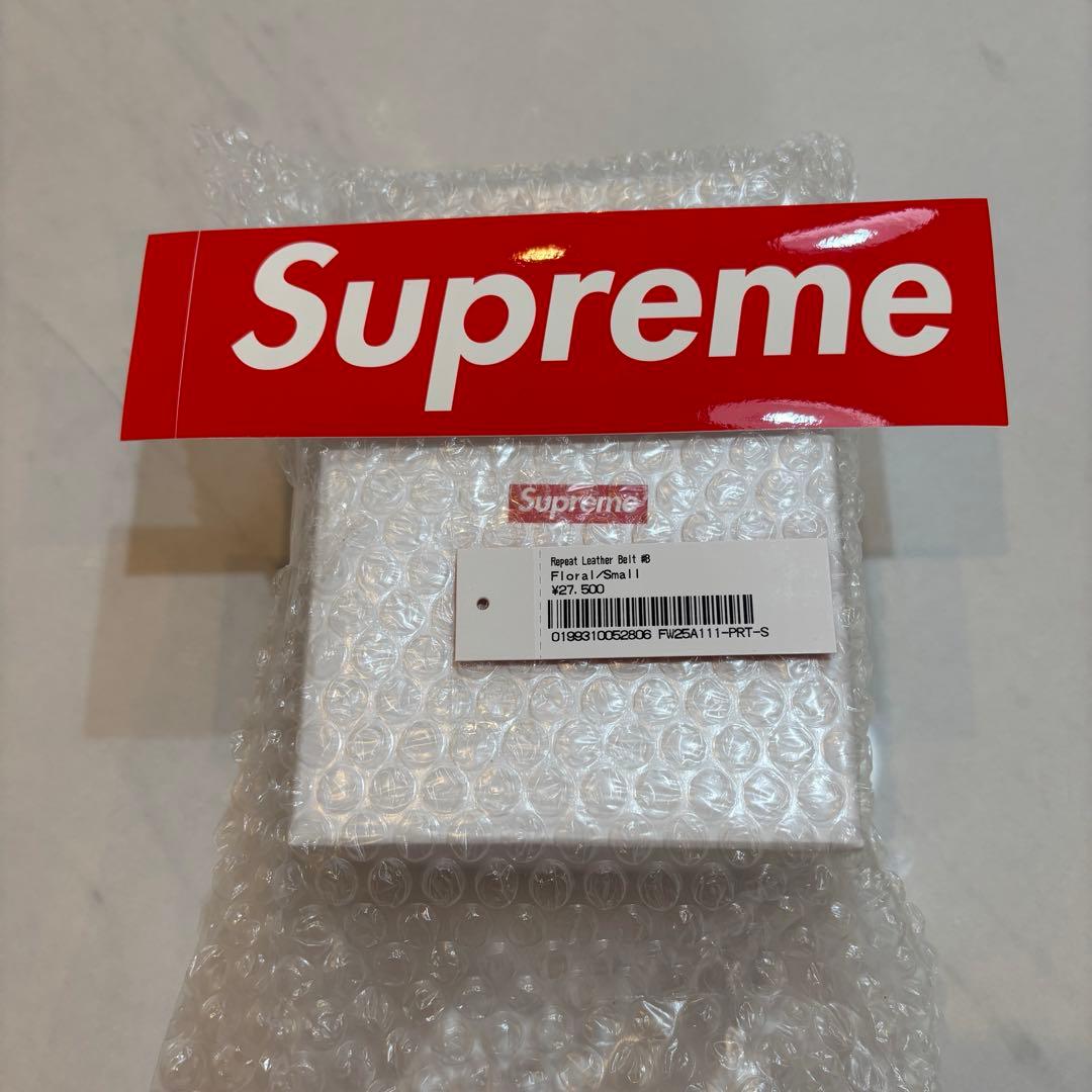 Supreme Repeat Leather Belt 