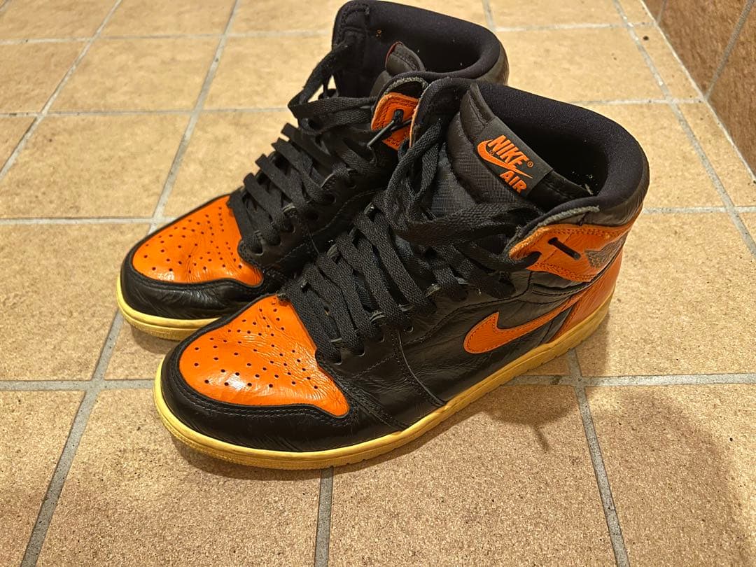 靴 NikeAirJordan1ShatteredBackboard3.0 Nike Air Jordan Retro 1 High Shattered Backboard 3.0 Orange Black