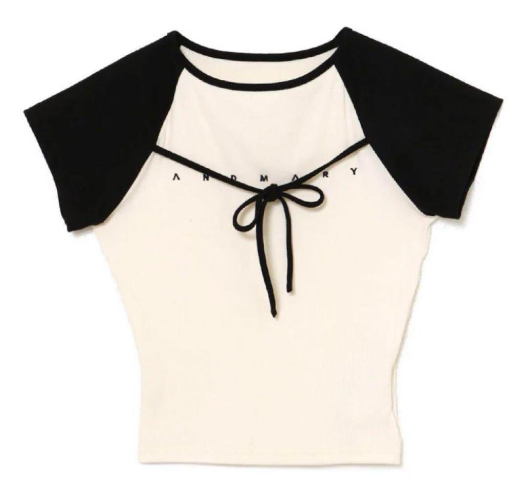 andmary アンドマリー Alma ribbon tops アイボリー - メルカリ