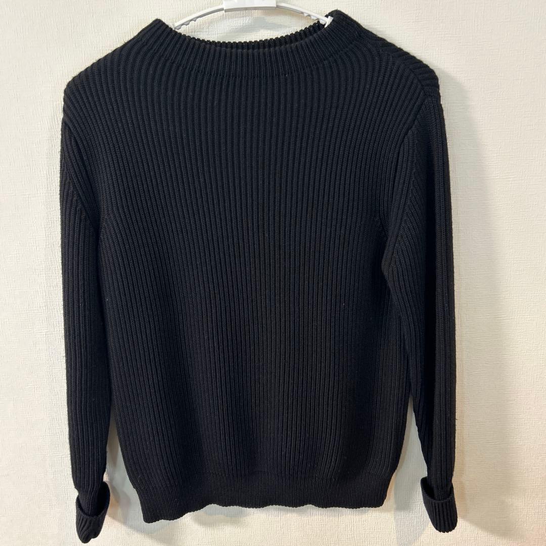 アンデルセンアンデルセンブラックリブ編みニット・セーター ファイナルセール 20%OFF アンデルセンアンデルセン ANDERSEN-ANDERSEN