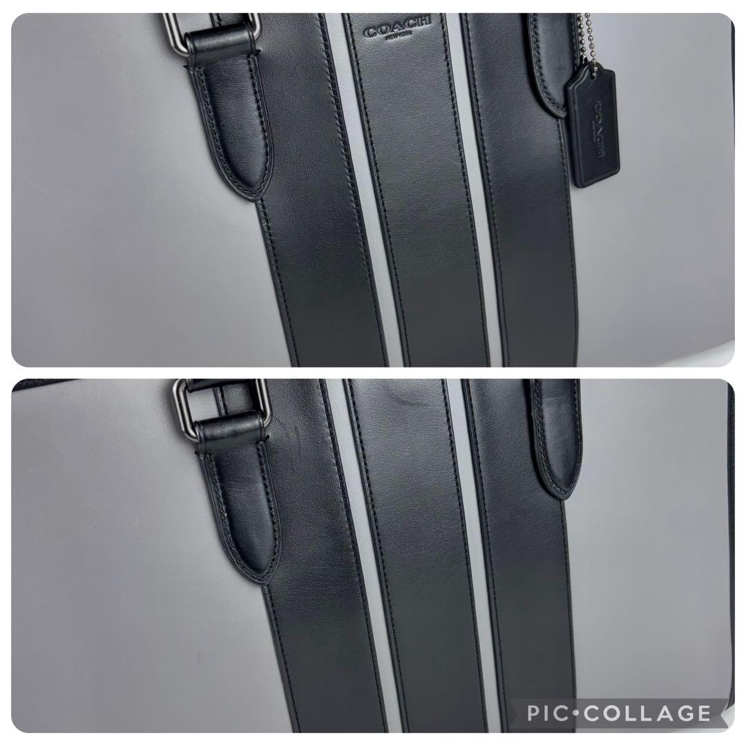 ✨極美品✨ COACH 2way ビジネスバッグ F35430 グレー/ブラック - メルカリ