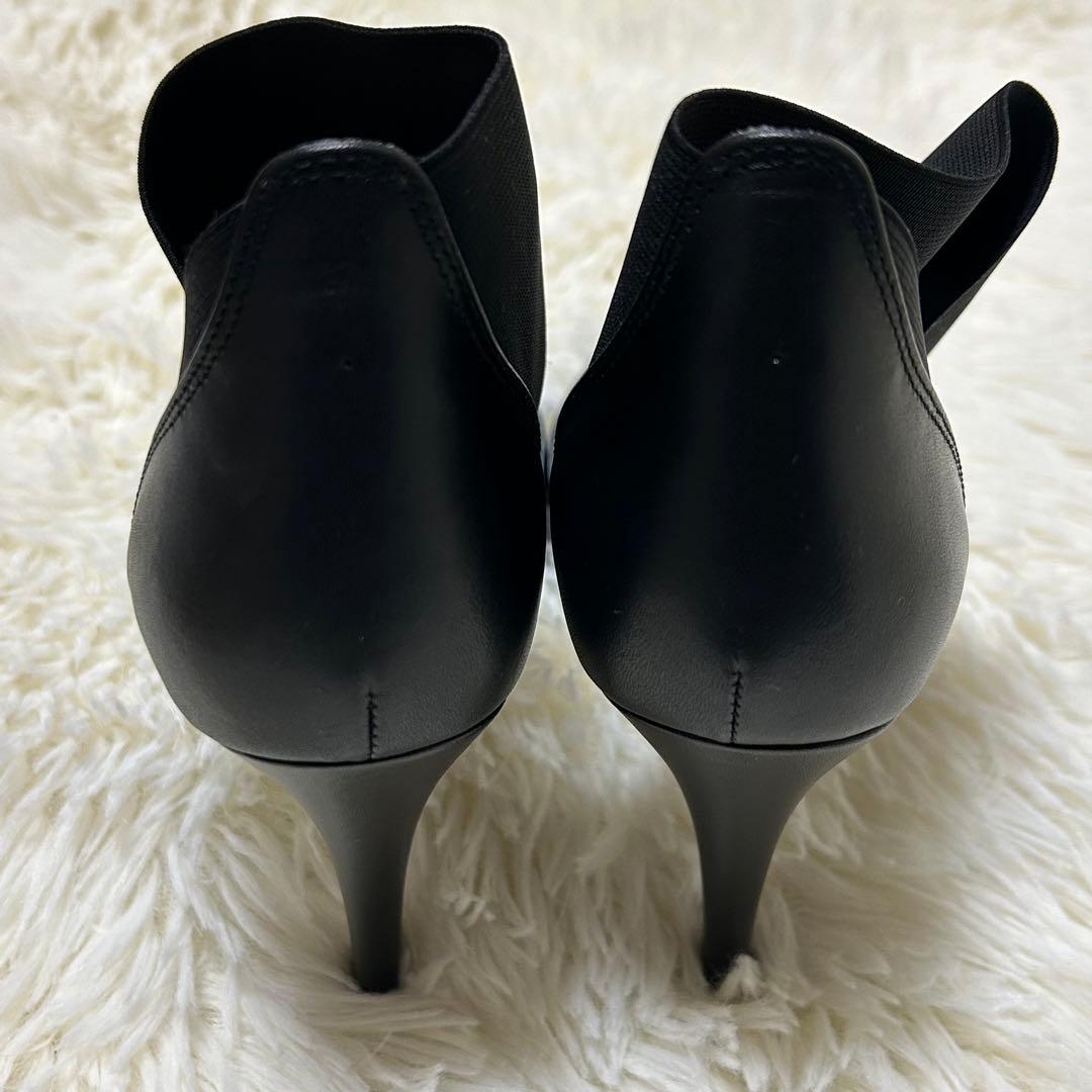 極美品】DIANA ダイアナ ポインテッドトゥ ハイヒール ゴムベルト 黒