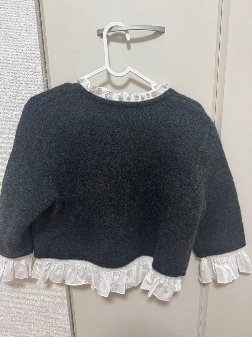 ZARA ポプリンコンビニットジャケット - メルカリ