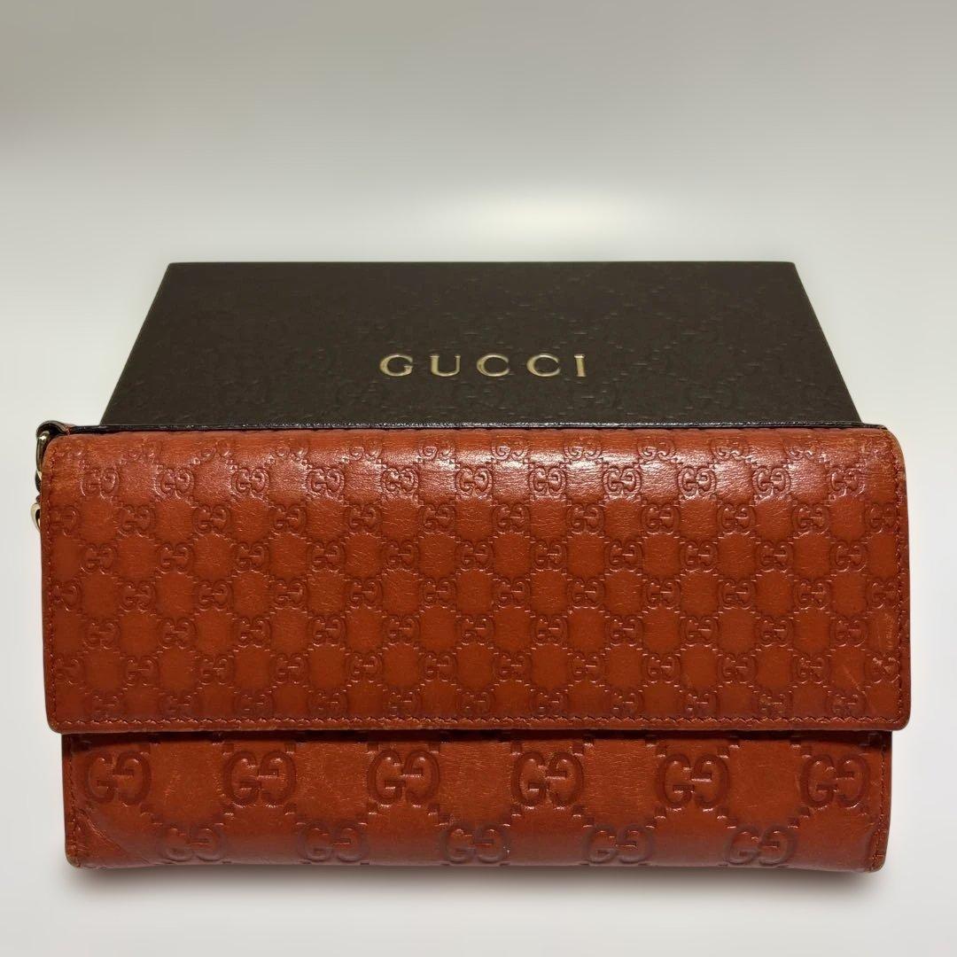 GUCCI グッチ　GGパターン 長財布 オレンジ グッチ タッセル ラウンドファスナー長財布（オレンジ） - インポート