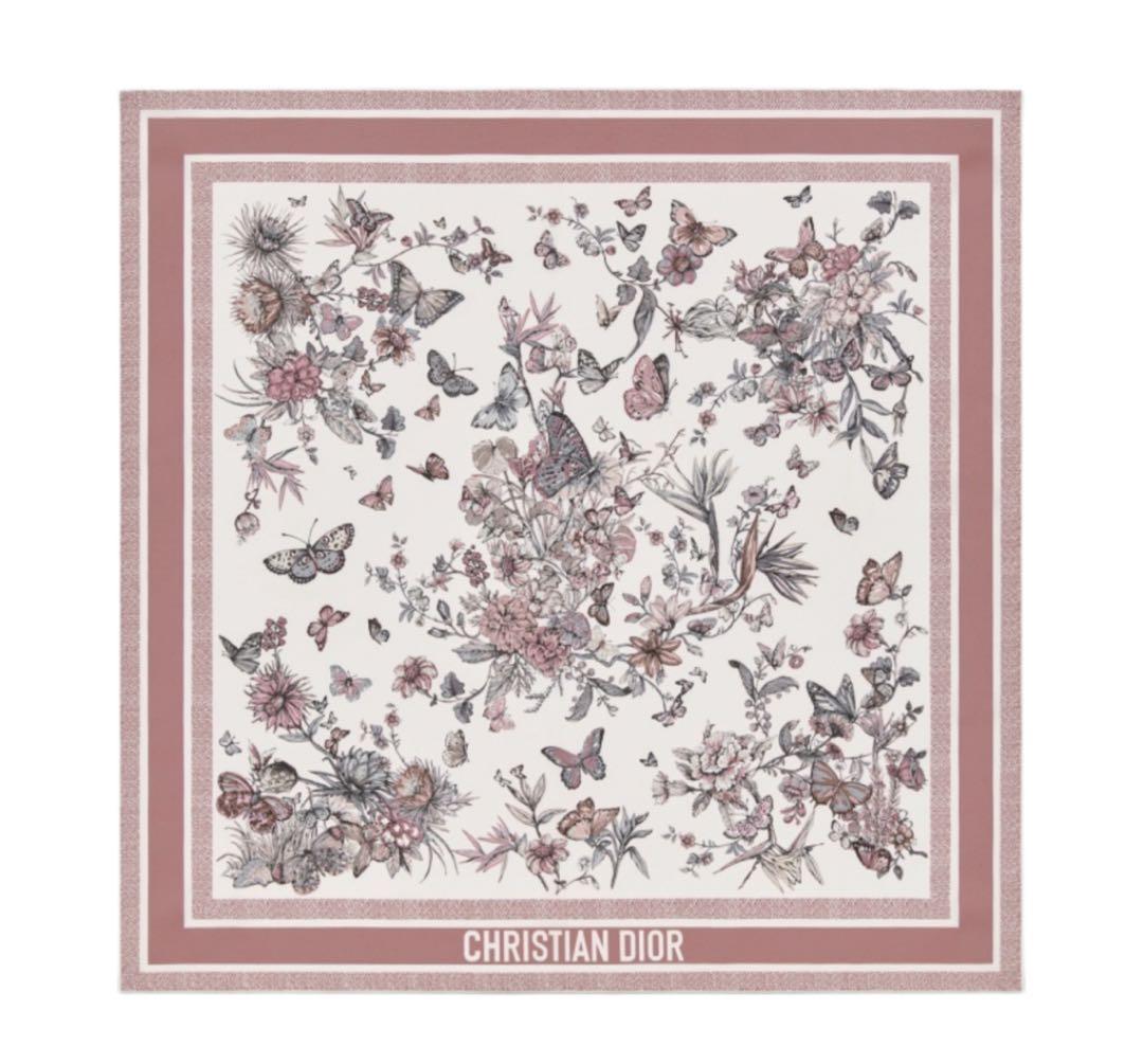 最終価格Dior大判スカーフ未使用箱・レシート付き 24SS☆千鳥格子♪】 DIOR 30 Montaigne ミッツァ スカーフ (Dior