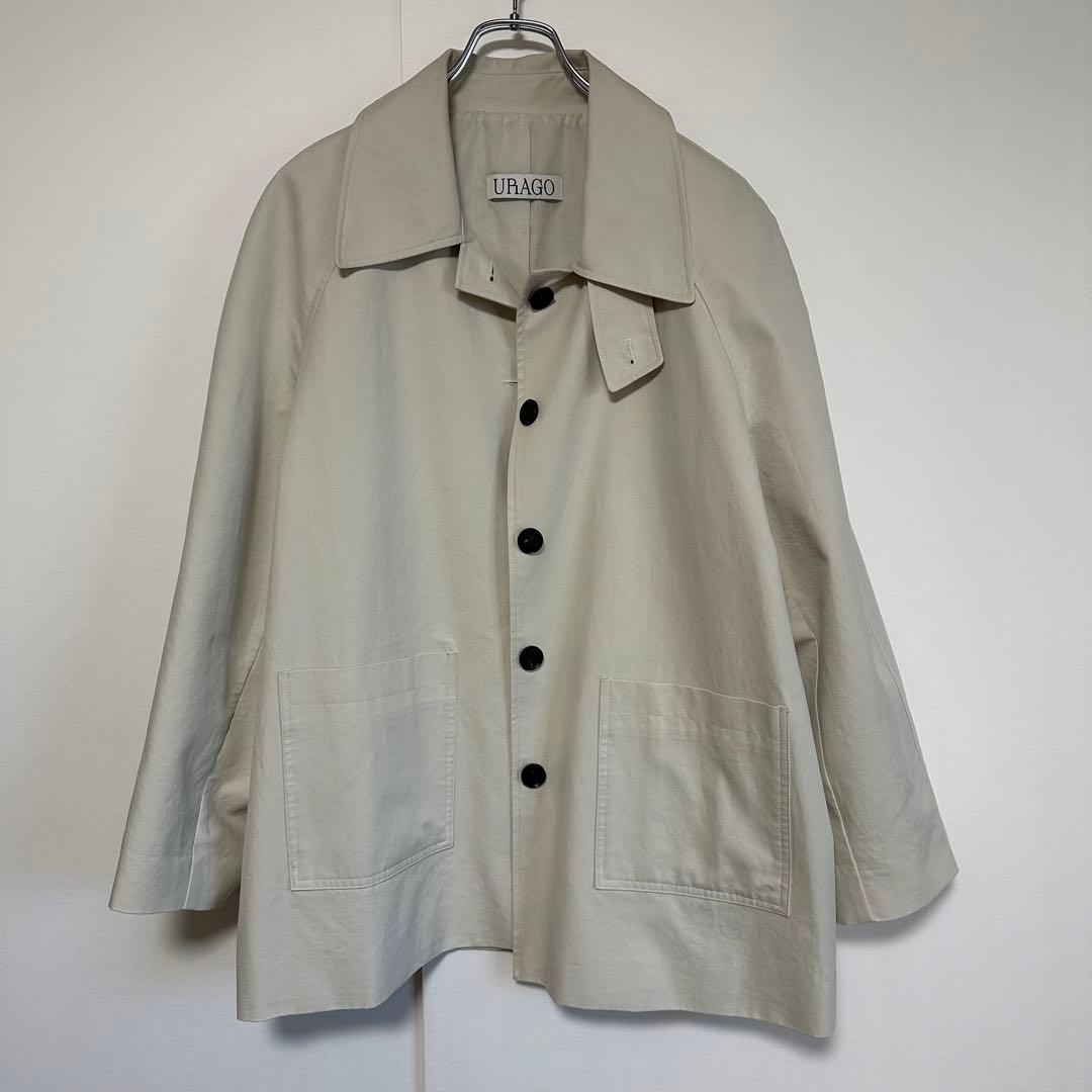 URAGO ウラゴ　マックハーフトレンチコート ドレープフリルトレンチコート/MAJESTIC LEGON(マジェスティックレゴン